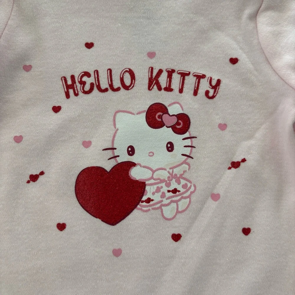 Hello Kitty Pink Valentine’s Baby Girl Sleeper